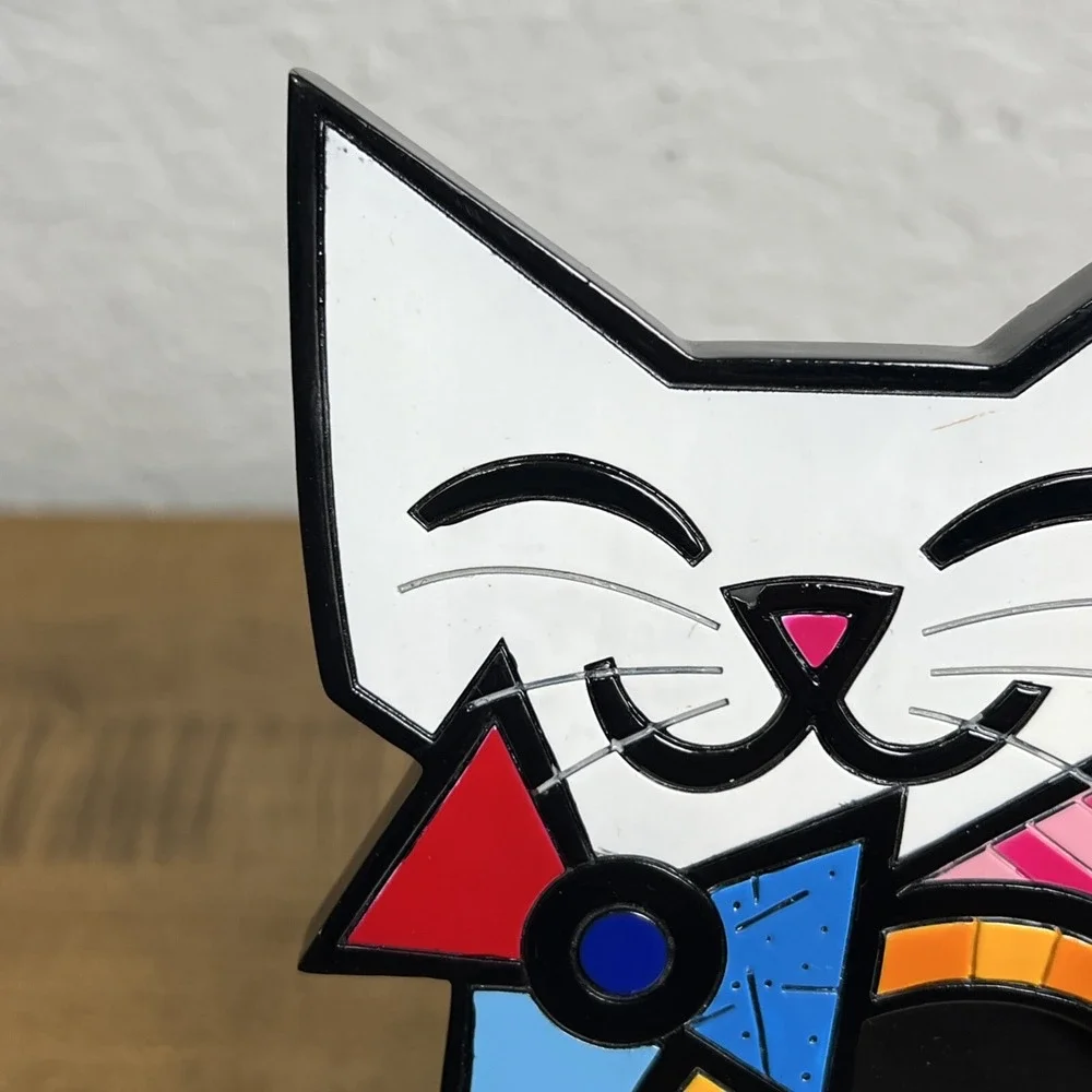 Romero Britto Fun Cat‎ Picture Frame Holds 2.25